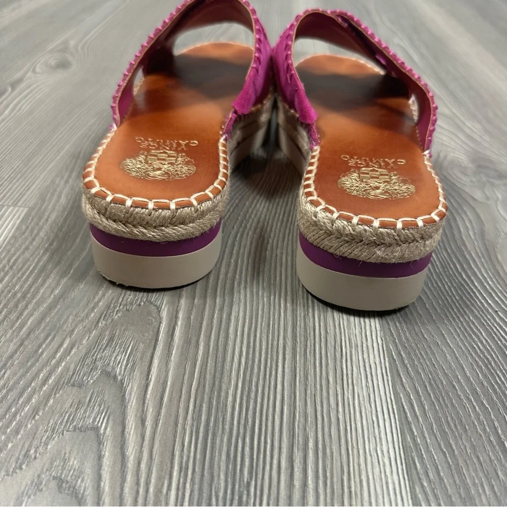 Vince Camuto Fuchsia Suede Platform Espadrille Sandals‎ 7.5W